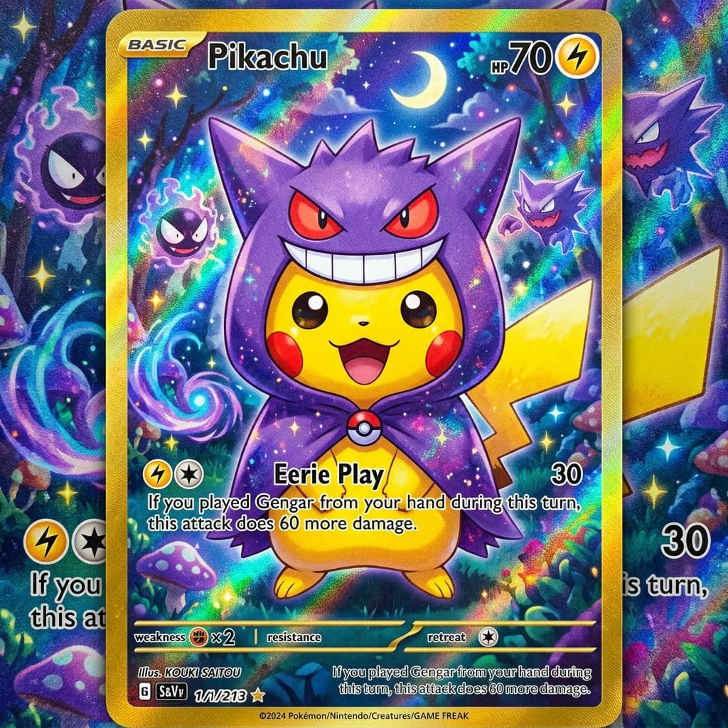 Gengar Pikachu Chinese Exclusive